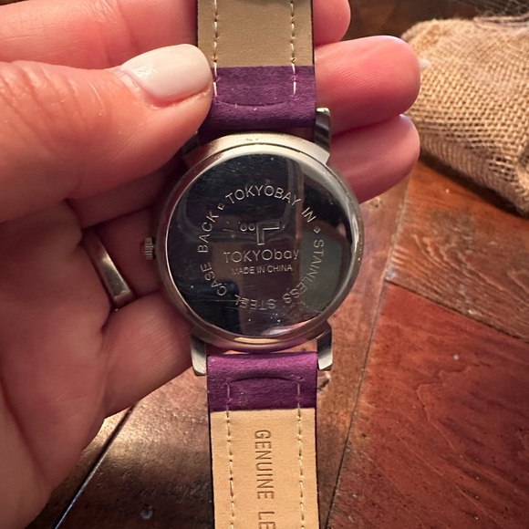 Women’s TOKYObay purple suede watch - Picture 2 of 3